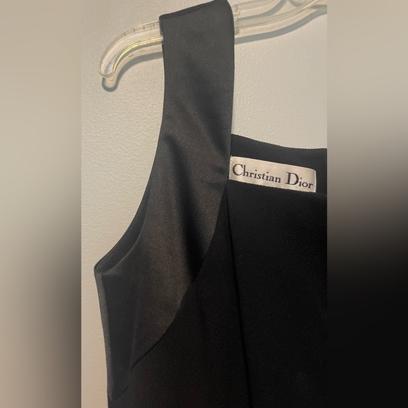 Vintage Christian Dior Midi Sheath Dress Sz 6 - Picture 4 of 7